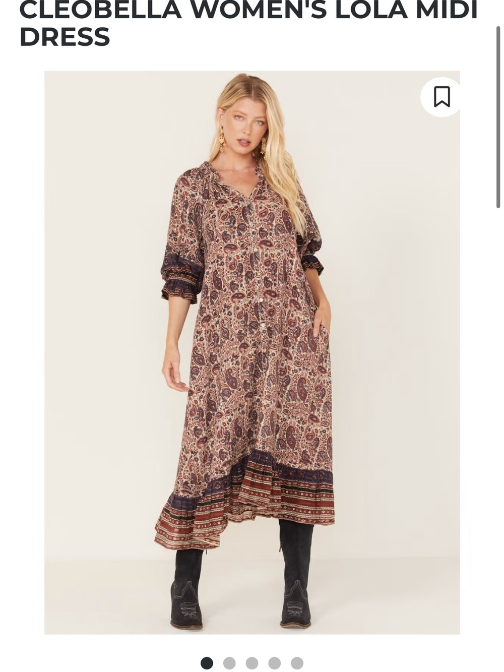 Cleobella Lola Midi Dress in Paisley